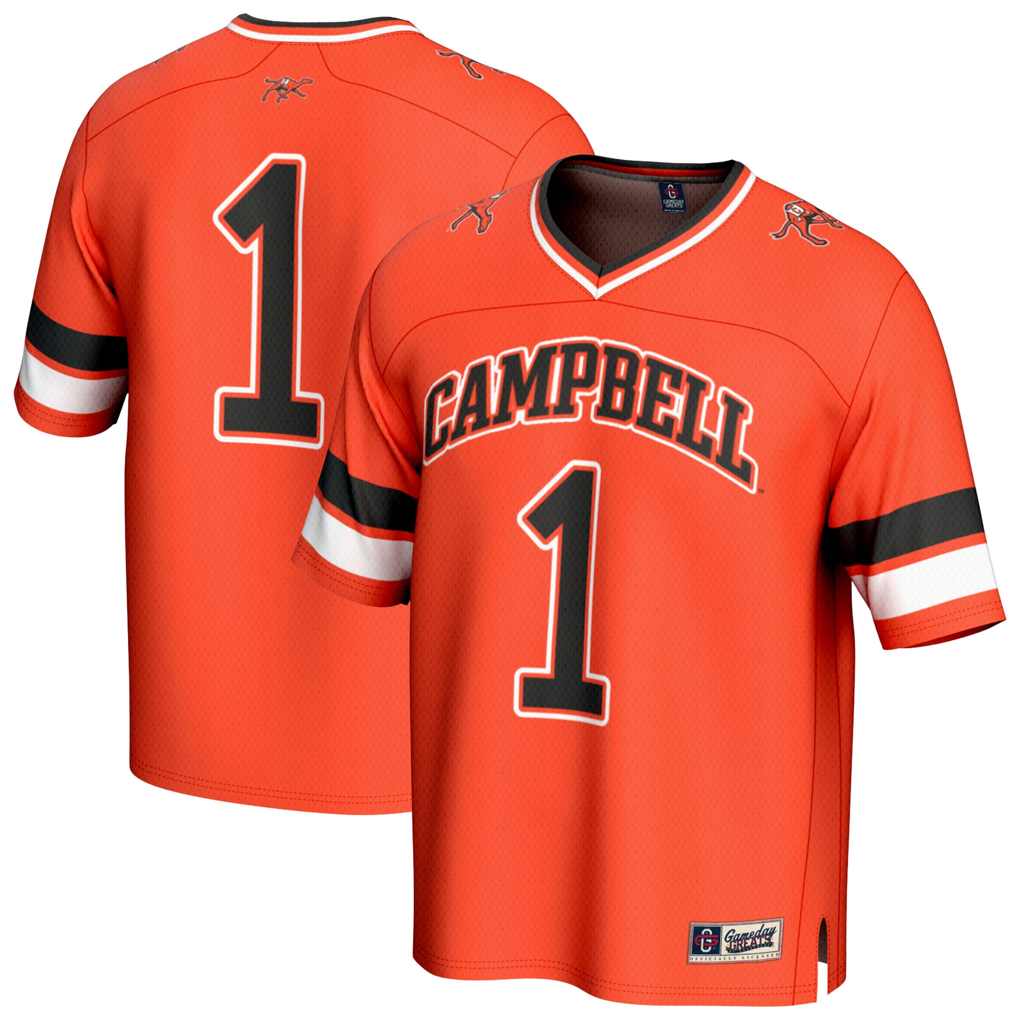 #1 Campbell Fighting Camels GameDay Greats Lightweight Collegiate Football Fashion 26/27 Football Jersey - Orange