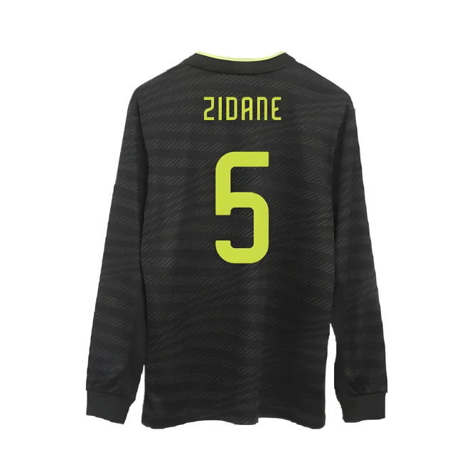 2022-2023 Real Madrid Auth Long Sleeve Third Shirt (ZIDANE 5) - Sup...