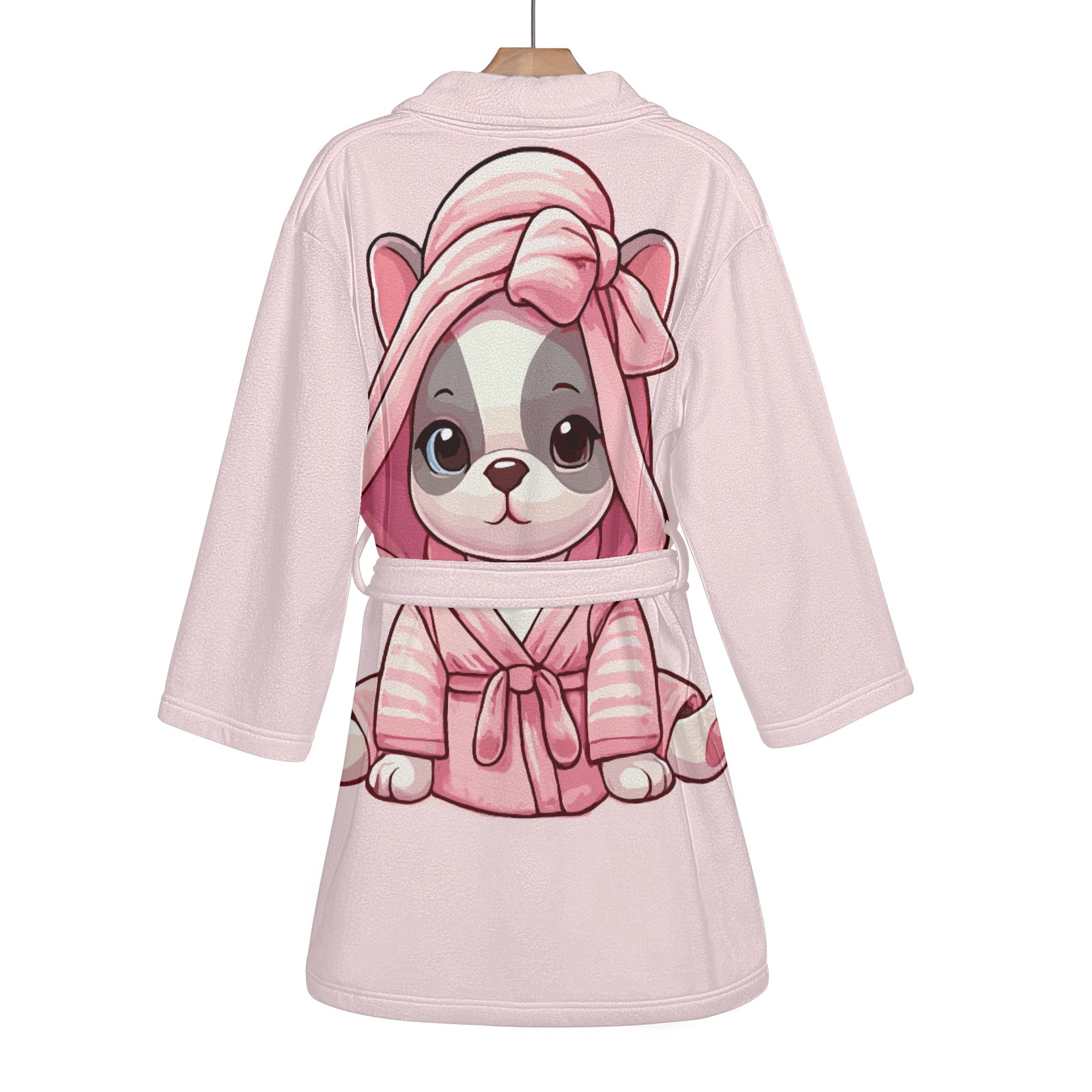 Cozy Culture-Inspired Hazel - Women Bathrobe for Pet Enthusiasts Durable