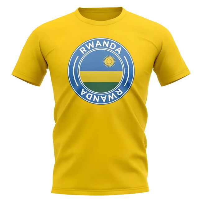 Rwanda Football Badge T-Shirt (Yellow)