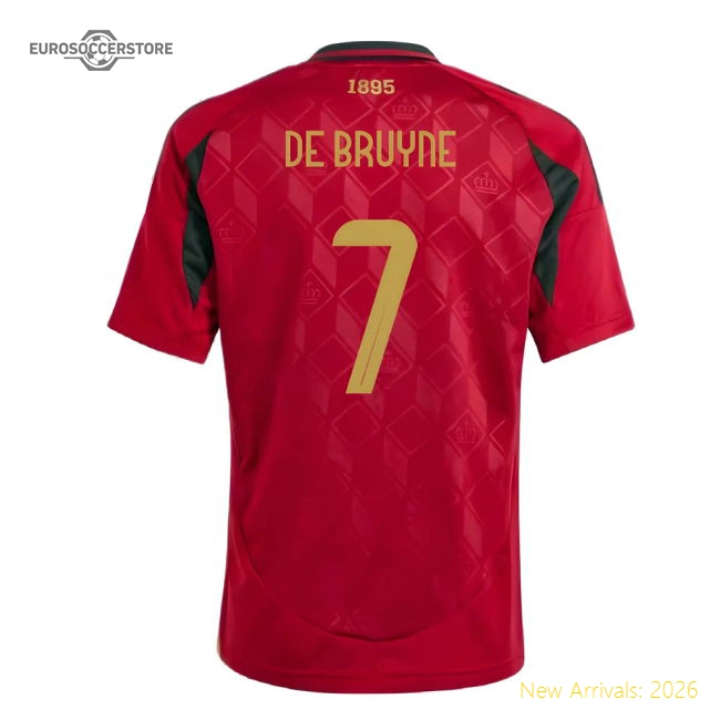 Official Belgium 2024-2025 Home Shirt (bel) Moisture-management