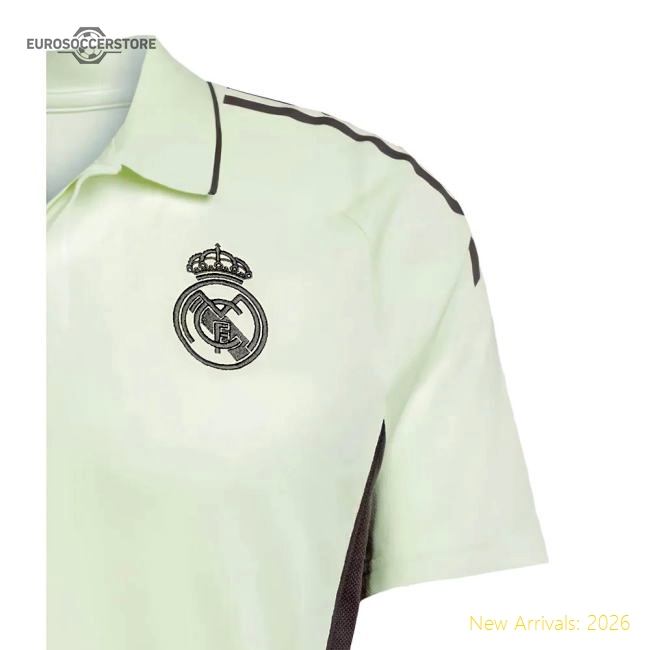 Supporter 2025-2026 Real Madrid Polo Shirt (Almost Lime)