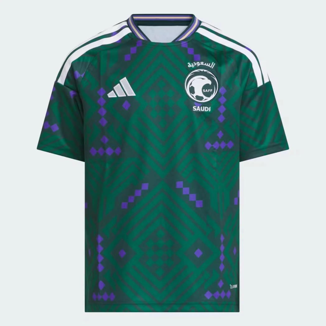Saudi Arabia 2026 Home Jersey | Youth Green Falcons Saudi Football Shirt