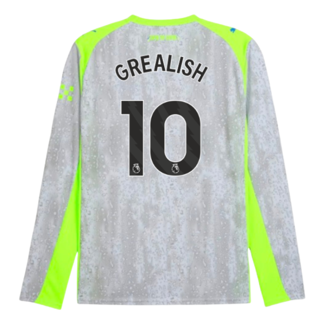 Grealish 10 Man City Football Club Sleek Third Game Jersey