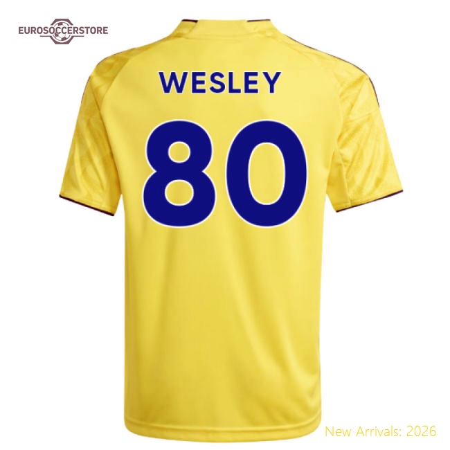 2025-2026 Al Nassr Home Shirt (Kids) (Wesley 80)