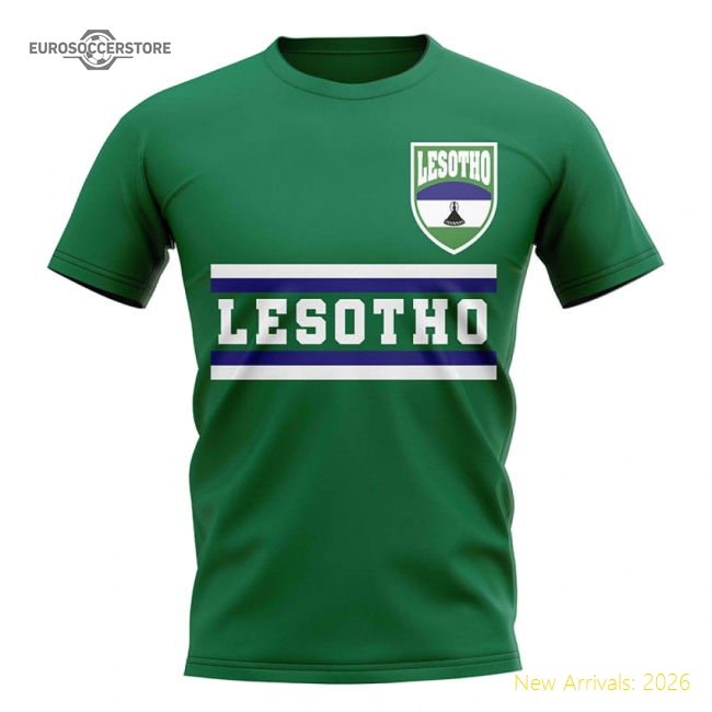 Lesotho Core Football Country T-shirt (green) - Premium Collection