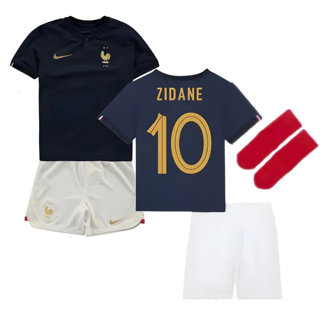 Kids Zidane 10 Collector's France Home Rare Jersey 2022-2023