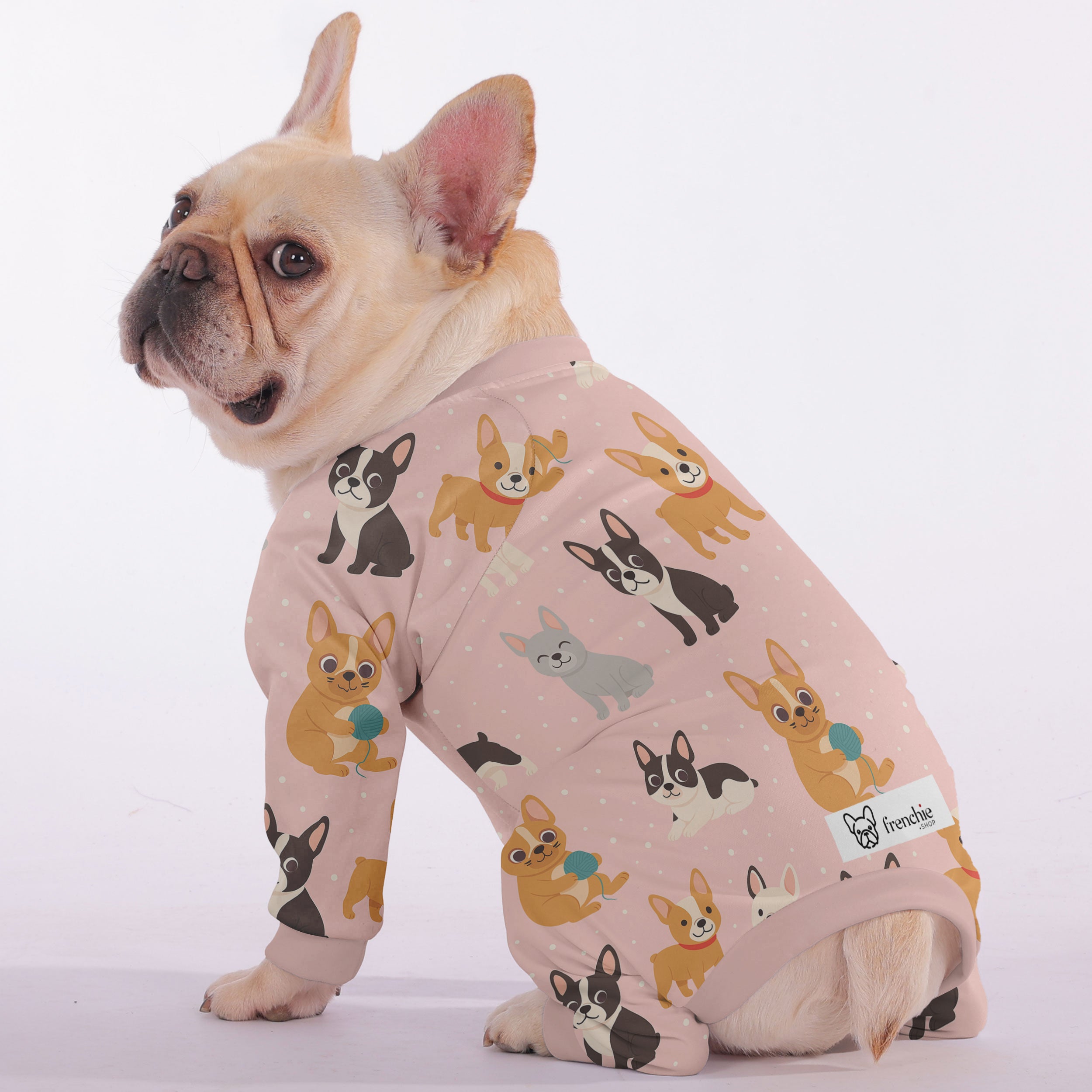 Bulldog Bowie - French Bulldog Frenchie Pajama Indoor Use