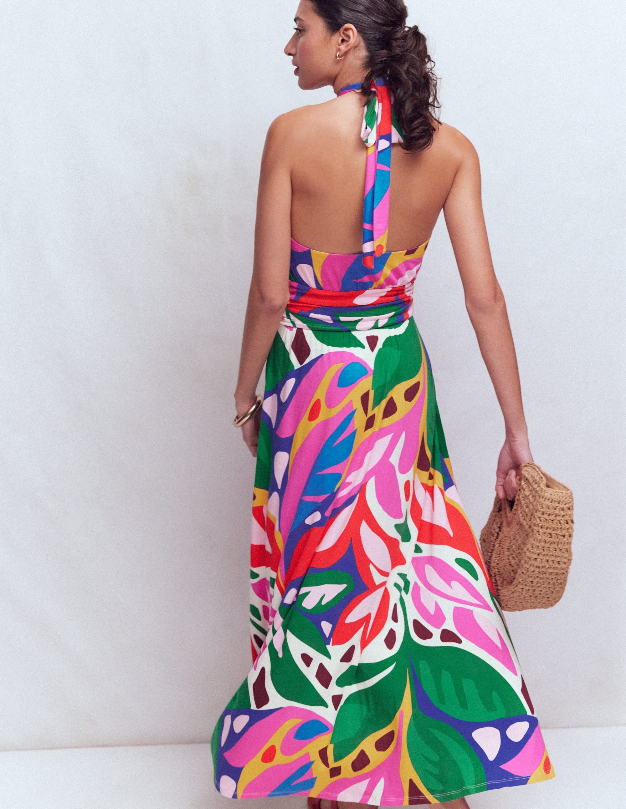 Sydney Twist Neck Jersey Dress