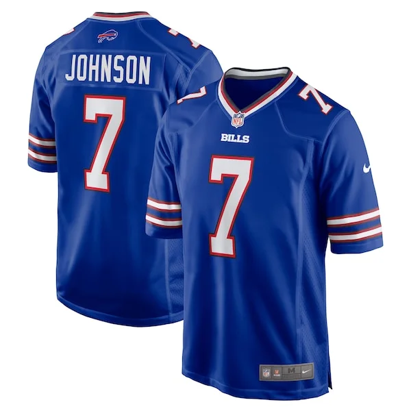 None Taron Johnson Game Jersey - Royal | NFL Player Jersey | NFL Footb
