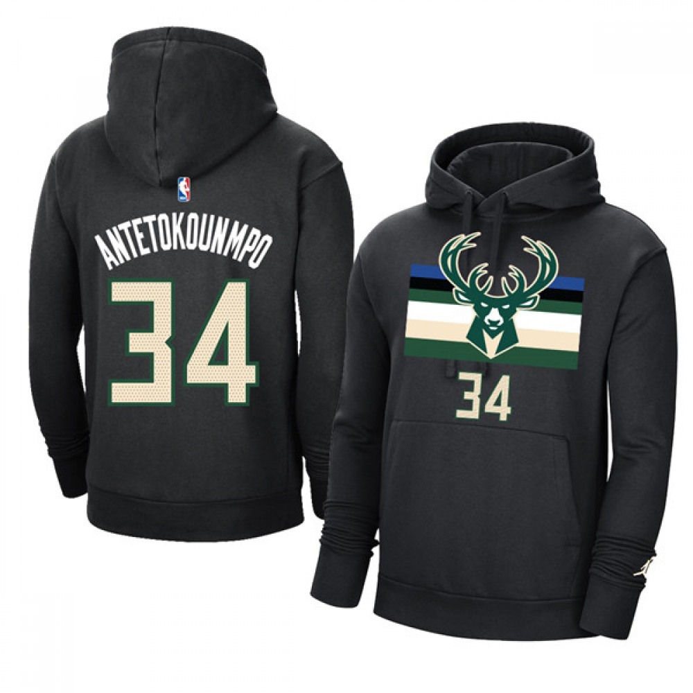 Collector's Item Men's MIL #34 Giannis Black Basketball Jersey