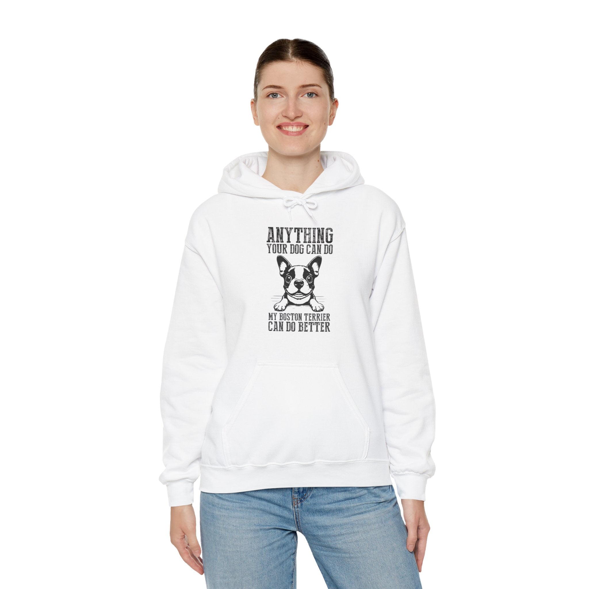 Lizzie - Trendy Unisex Hoodie For Boston Terrier Lovers Everyday Use