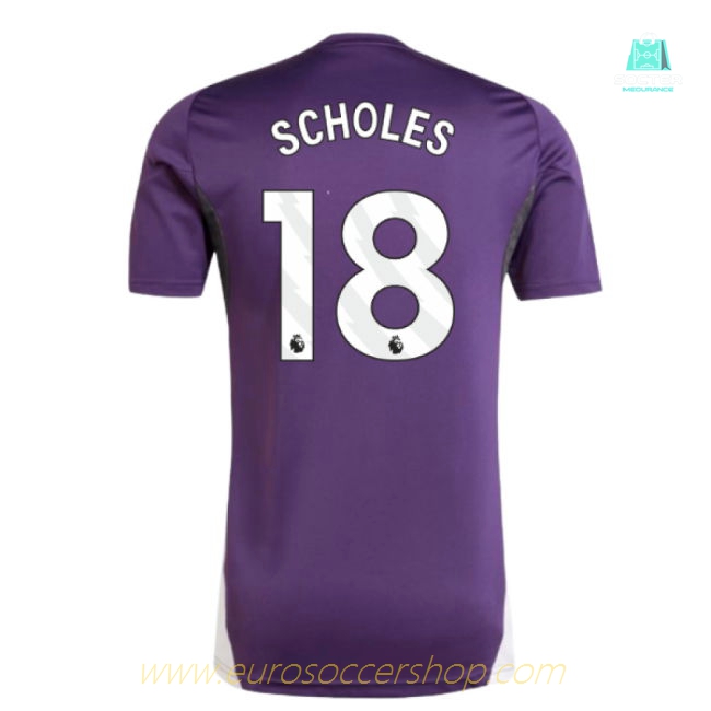 2025-2026 Man Utd Training Jersey (Aurora Plum) (Scholes 18)