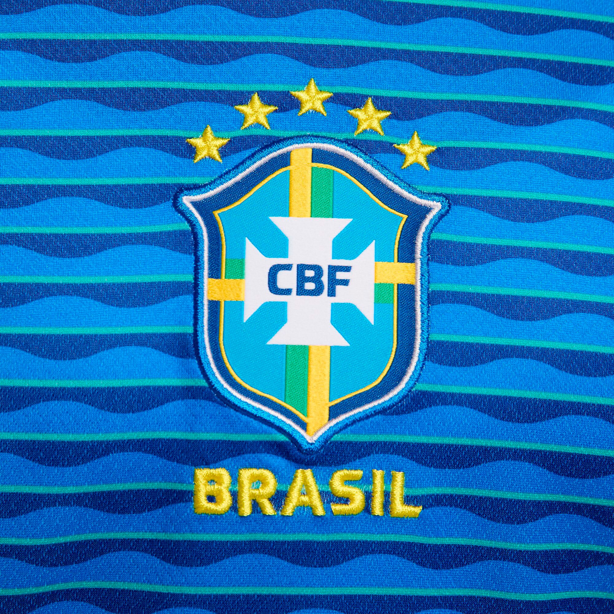 [LK] Neymar Jr. #10 Brazil National Team Women's 2024 Away Stadium Replica Player Jersey - Blue