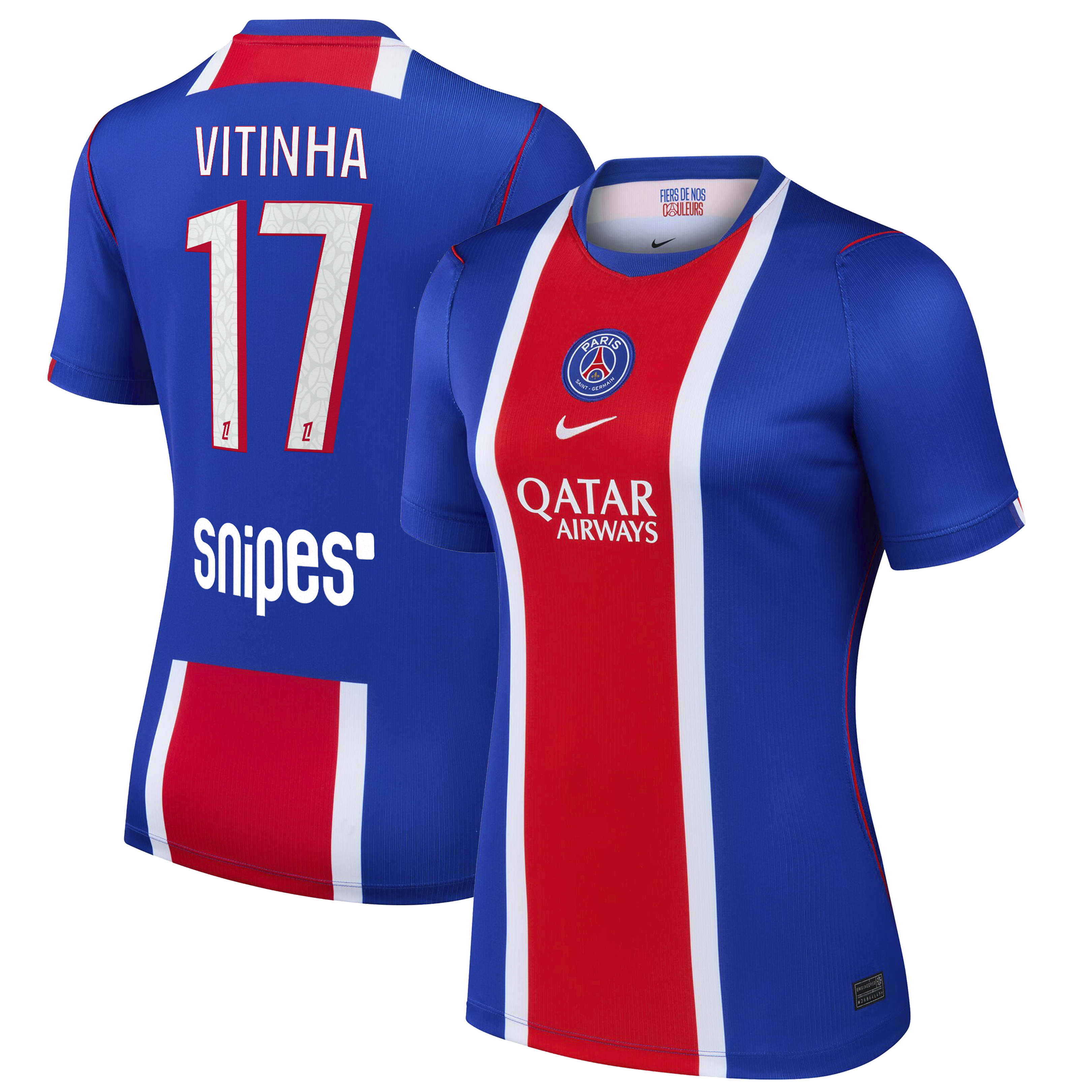 [SJH] Youth Vitinha Paris Saint-Germain Women's 2026/27 Home Stadium Replica Jersey - Blue