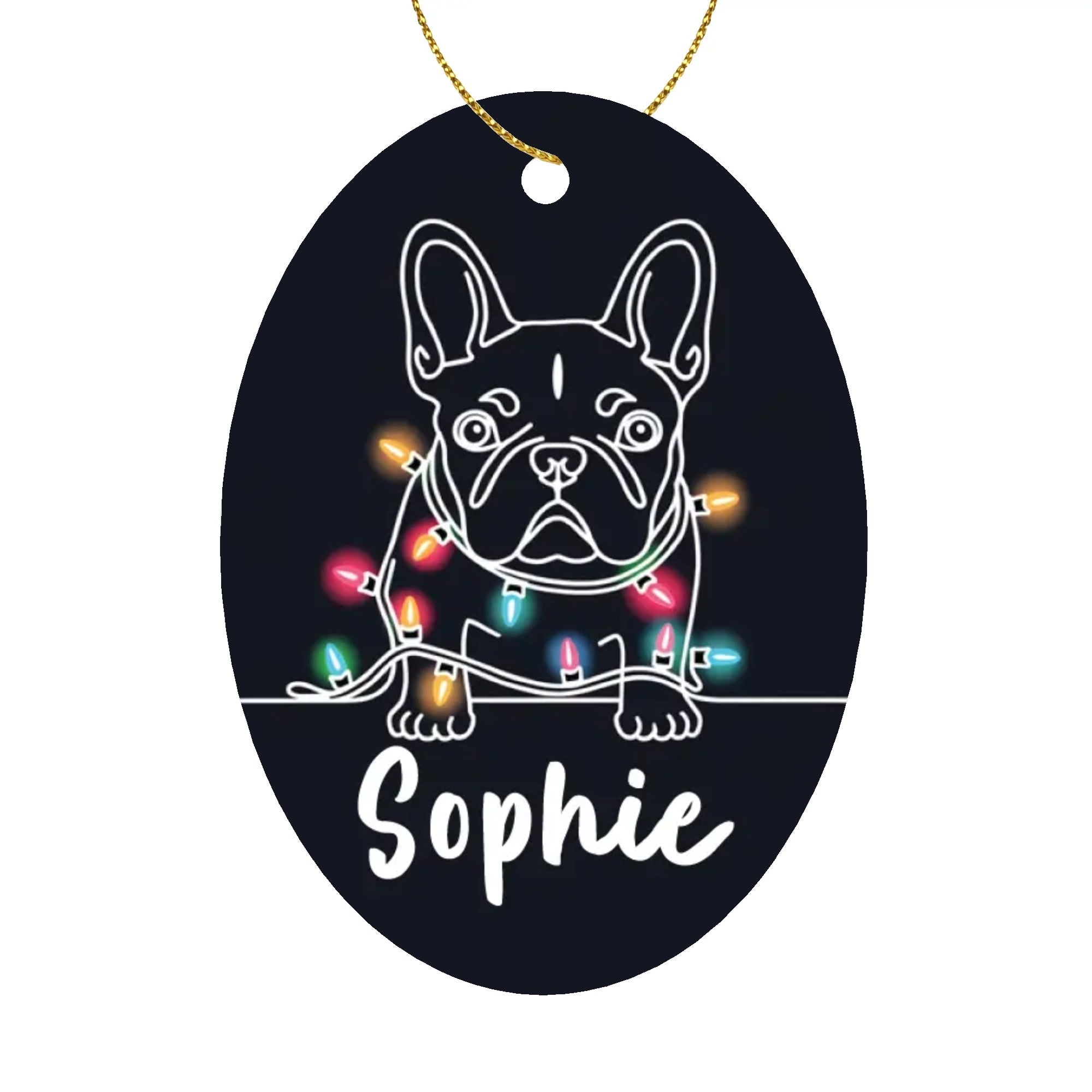 Minimal-Aesthetic Personalized Ornaments For Frenchie Lovers With You...
