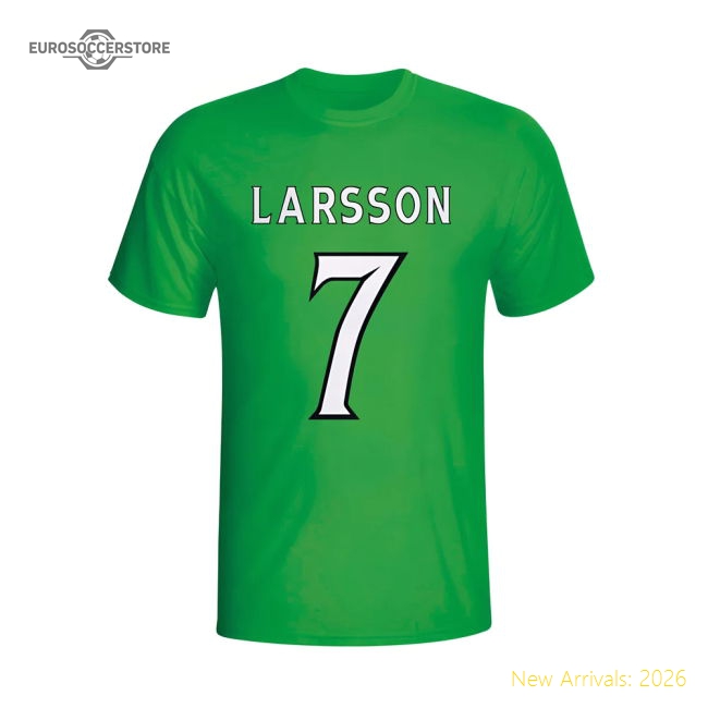 Henrik Larsson Celtic Hero T-shirt (green) - Kids