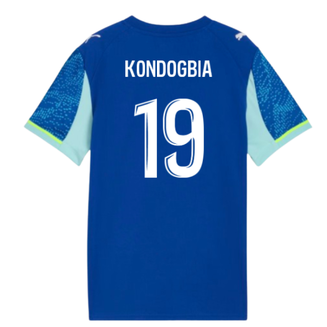 Original 2025-2026 Marseille Ligue 1 Third Strip (Kondogbia 19) (Kids)