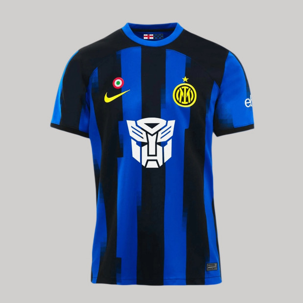 2324 Inter Milan X Transformers Home Soccer Jersey Football Shirt -