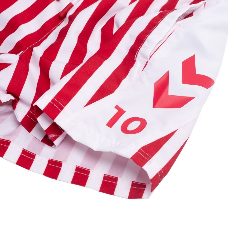 Denmark Swim Shorts Retro Tango Red/pure White Kids