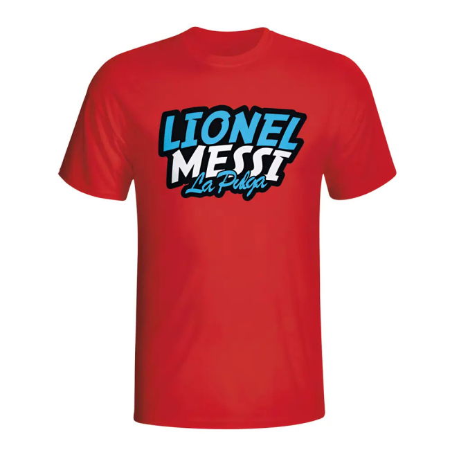 Match-Ready Exclusive-Design Lionel Messi Comic Book T-Shirt (Red) -