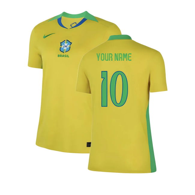 Brazil National Squad Fashionable Home Match Shirt (Womens)