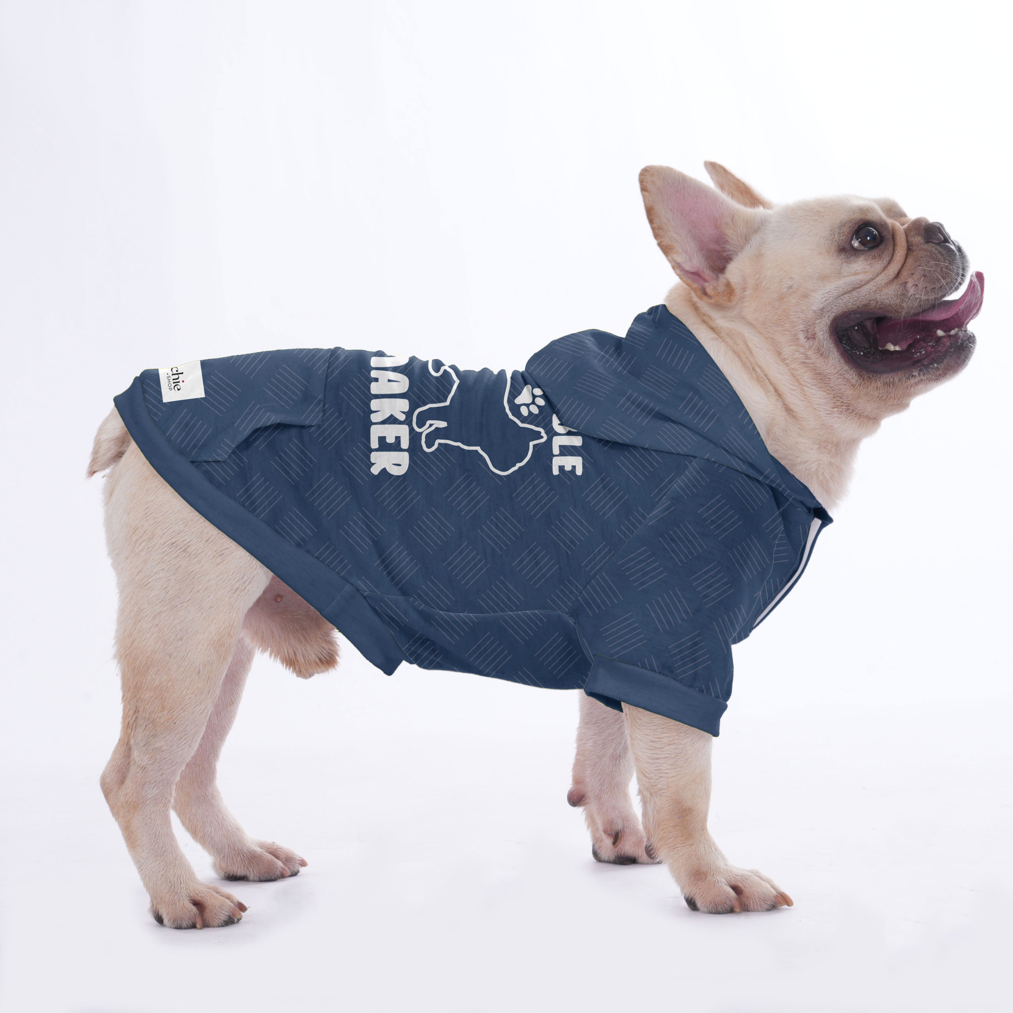 Comfortable Trouble Maker - Hoodies For French Bulldog | Frenchie Sho...