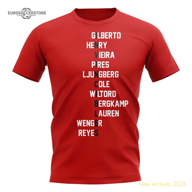 Premium Official Professional Invincibles Team T-Shirt Red
