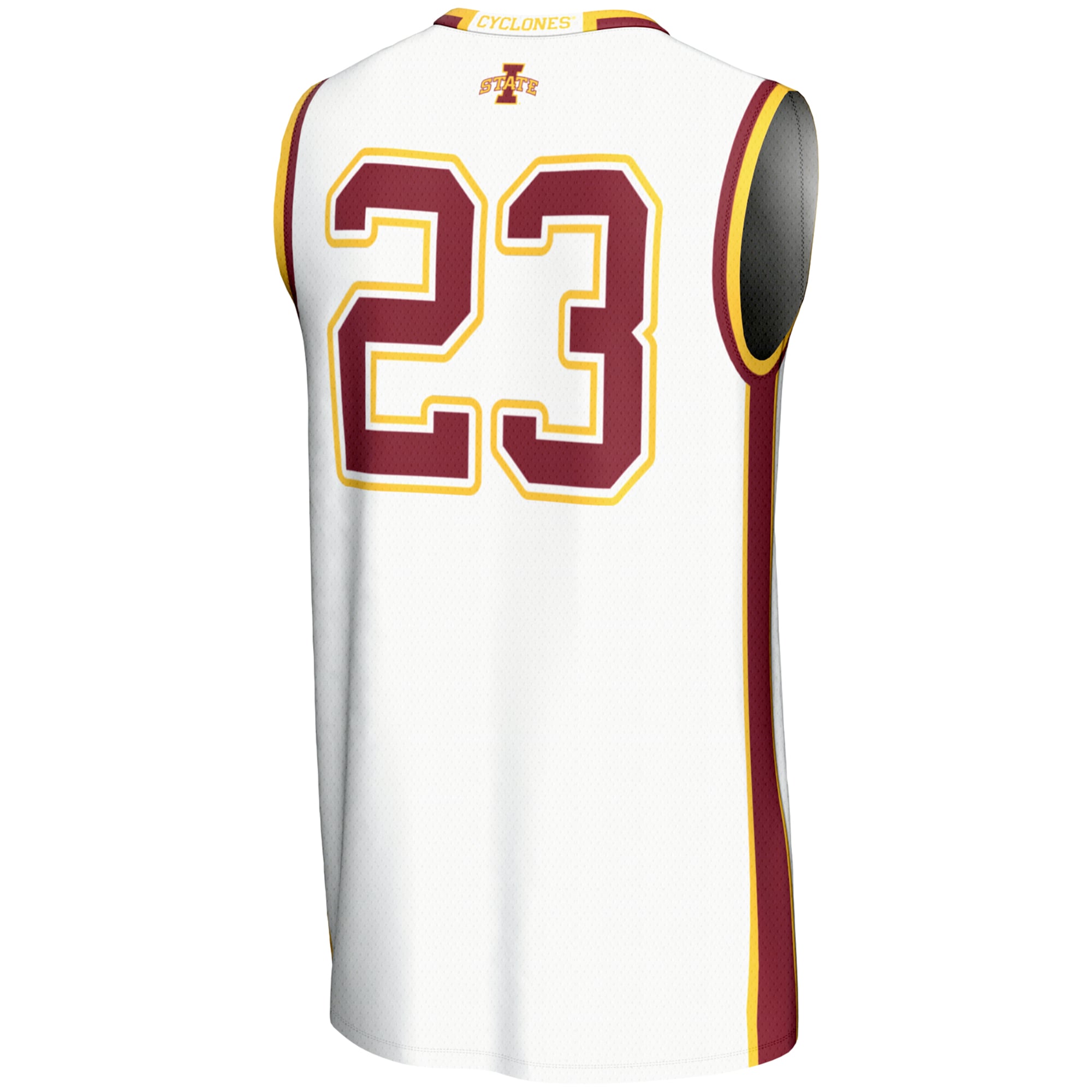 #23 Iowa State Cyclones GameDay Greats Youth Lightweight Basketball Jersey - White