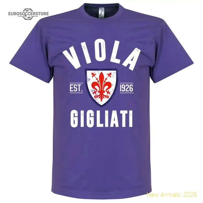 Fiorentina Fc Established Tee - Purple - Fan Collection