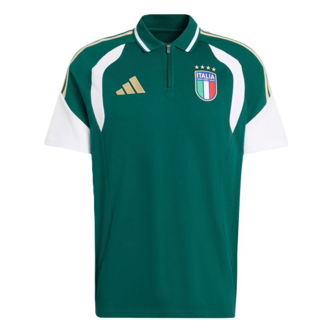 2026-2027 Italy Polo Shirt (Green) Authentic Official Performance
