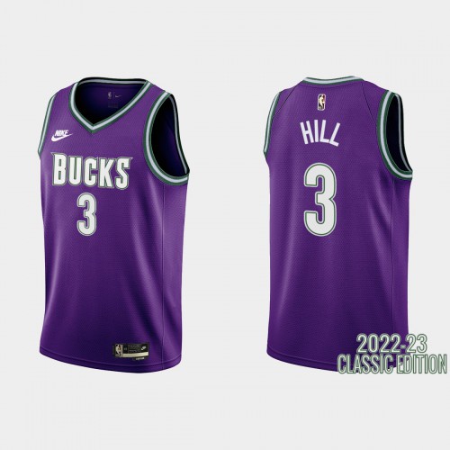 Purple MIL Milwaukee Bucks #3 Nike Professional Jersey Premium Quality