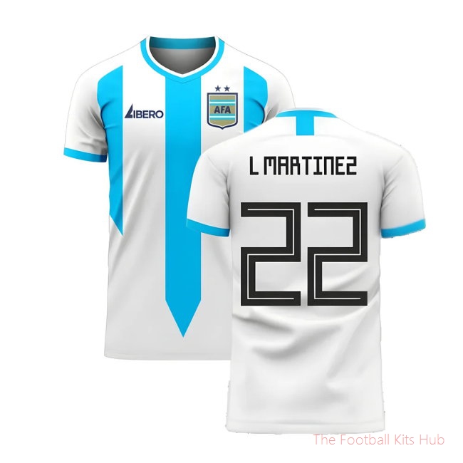 Argentina 2025-2026 Home Concept Football Kit (Libero) (L MARTINEZ 22)