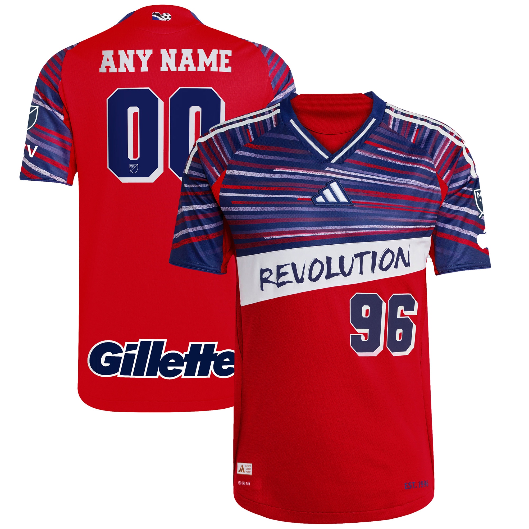 [JED] New England Revolution 2025 Third Authentic Custom Jersey - Red
