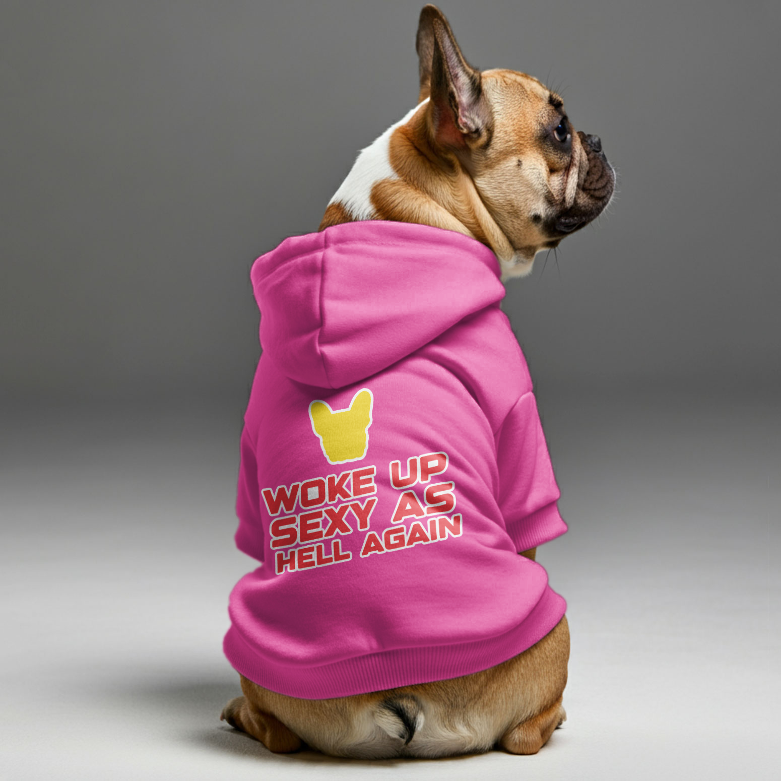 Premium Woke Up - Personalized French Bulldog Hoodies With Funny Quot...