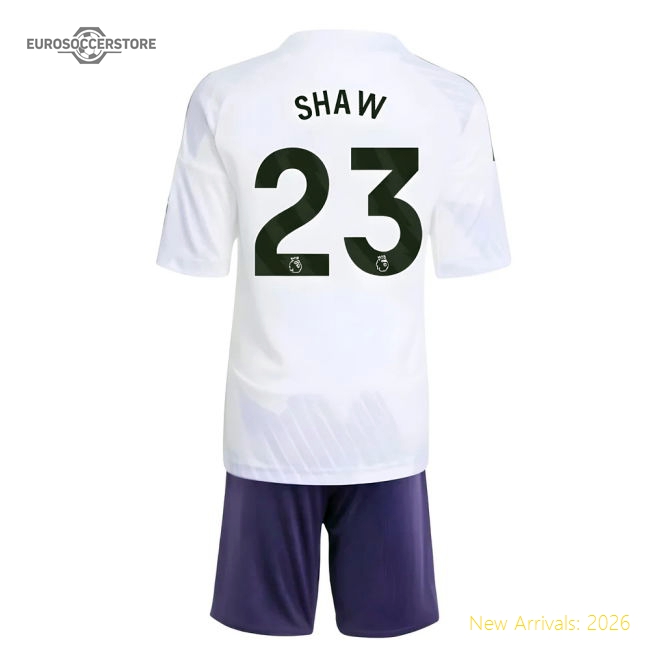 Premium 2025-2026 Man Utd Away Mini Kit (shaw 23) - Premium Quality