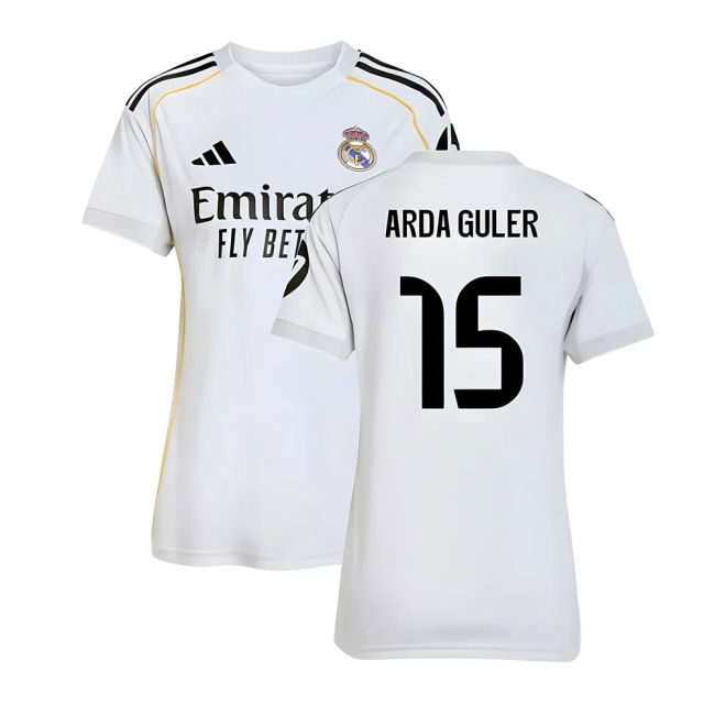 Camiseta Real Madrid 2025-2026 Local Mujeres - Oficial Con Guler 15