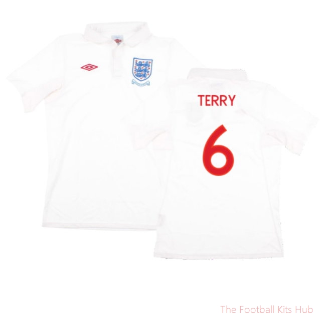 England 2009-10 Home Shirt (With South Africa Badge Detail) (XL) (Mint) (TERRY 6)