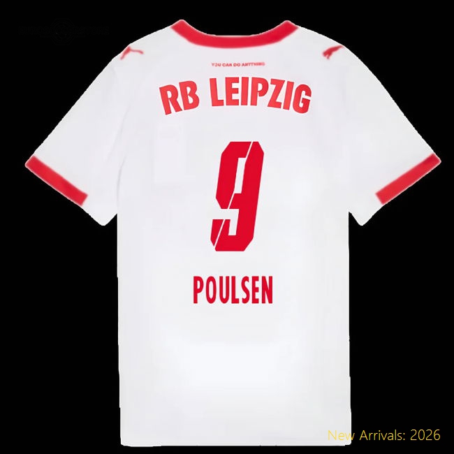 2025-2026 Red Bull Leipzig Home Shirt (Kids) (Poulsen 9)