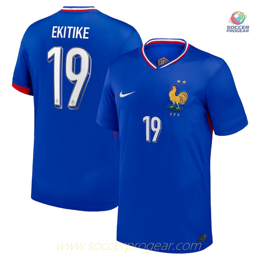 France Team Home Soccer Shirt 2024/25 Collection Ekitike