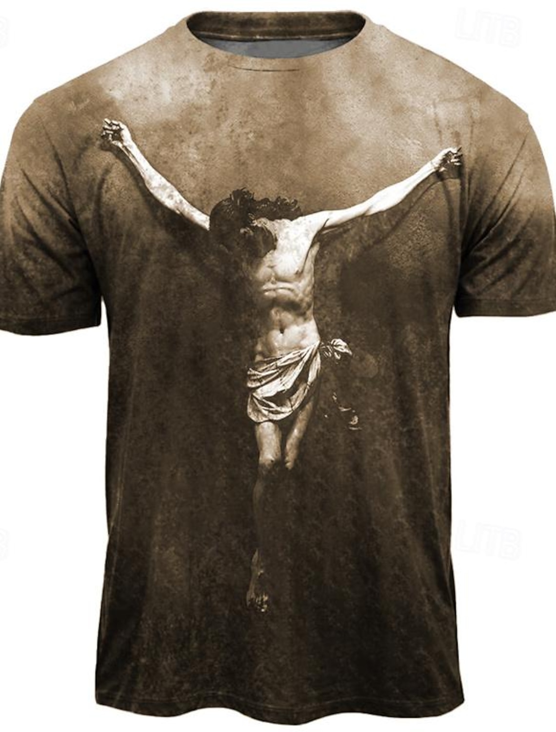 Men's Templar Cross Letter T Shirt Graphic Tee Christian Shirts Short