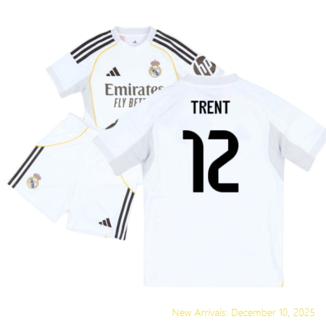 2025-2026 Real Madrid RM Professional Home Youth Kit (Trent 12)
