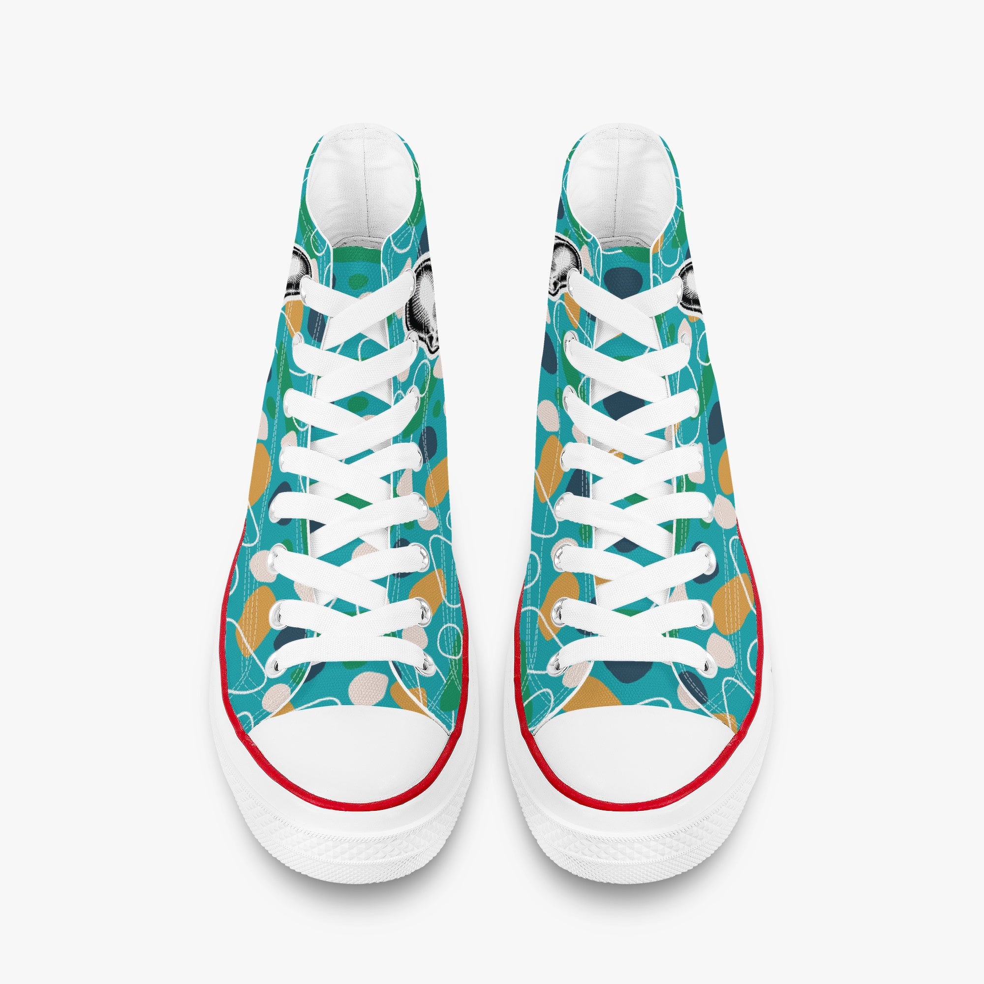 - Durable High-top Canvas Shoes Frenchie Themed Wear | Unique Design