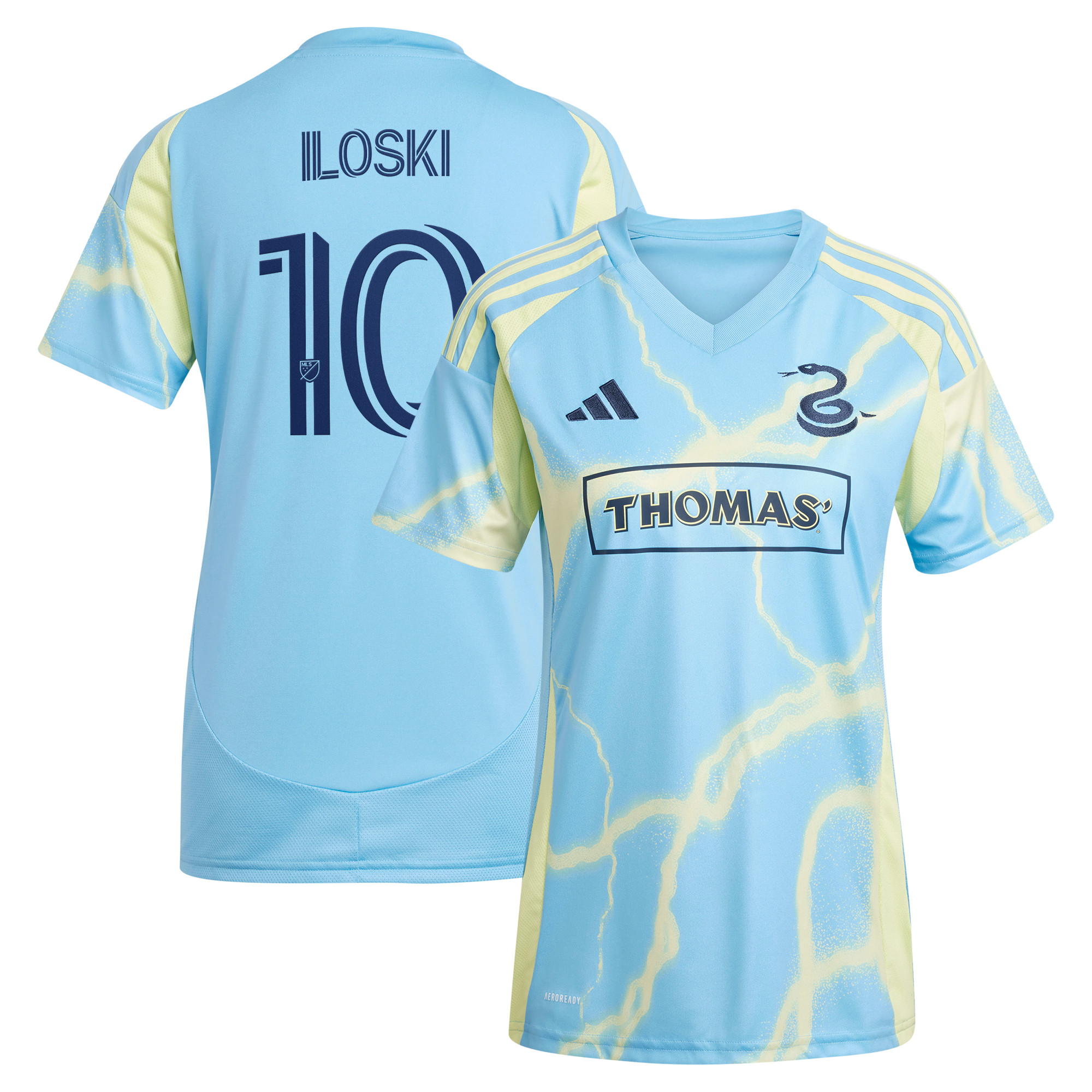 [LK] Milan Iloski Philadelphia Union Women's 2025 The Voltage Kit Replica Jersey - Blue