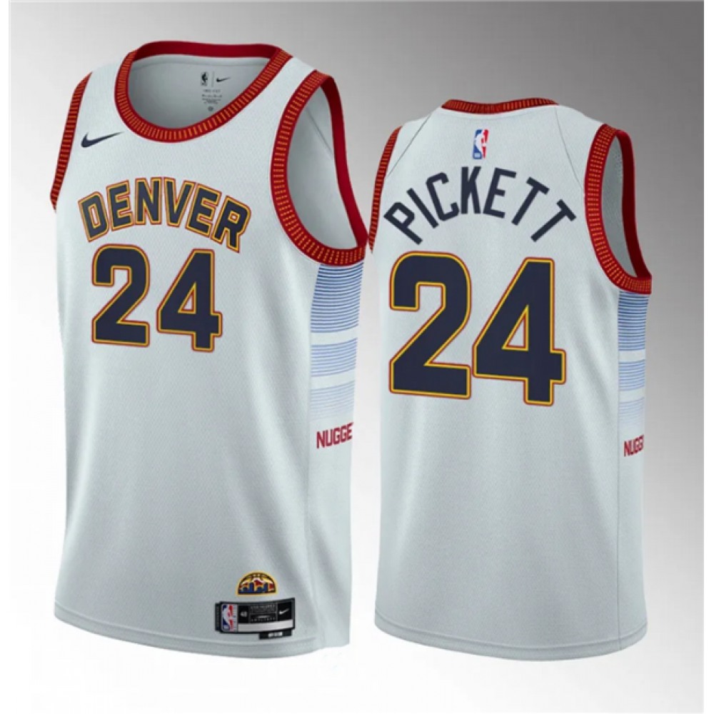 Denver Nuggets 24 White Jersey - - Fan Favorite