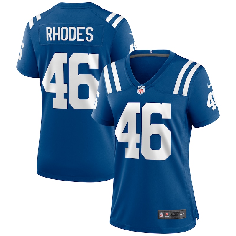 None Luke Rhodes IND Colts Timeless Genuine Jersey Game Day Wear