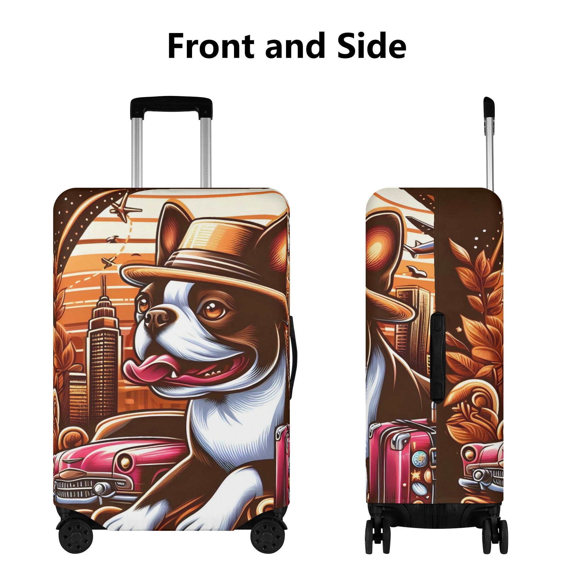 Pixie - Luggage Cover for Boston Terrier lovers