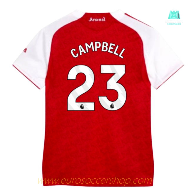 2025-2026 Arsenal Authentic Home Shirt (Womens) (Campbell 23)