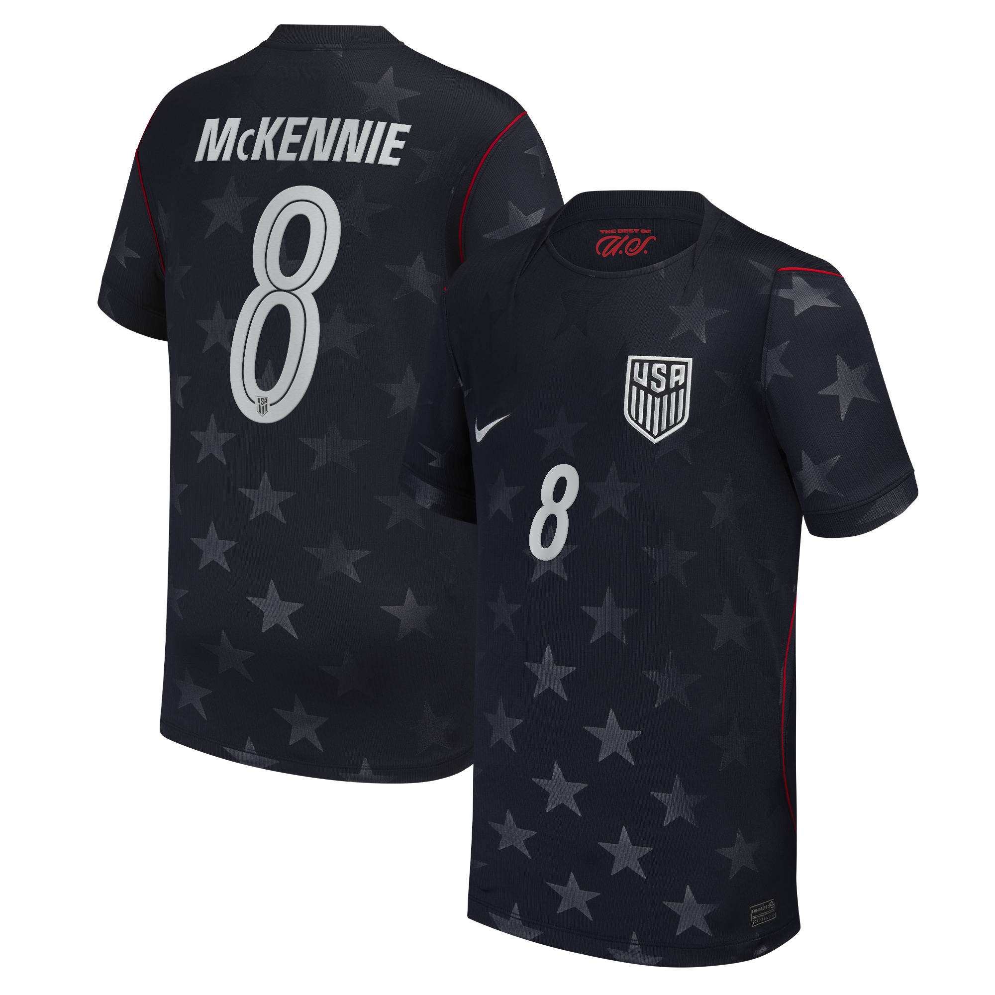 [ESK] Weston McKennie USMNT Youth 2026 Away Stadium Replica Jersey - Blue