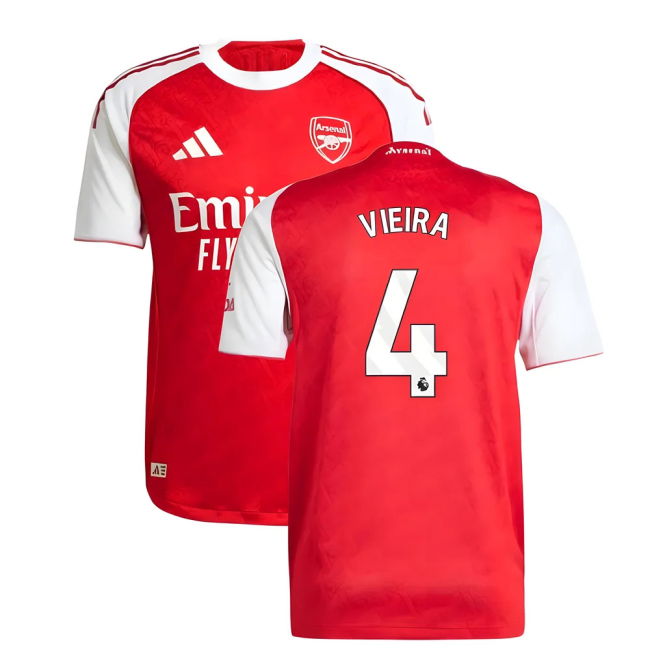 2025-2026 Arsenal Authentic Home Shirt (Vieira 4)